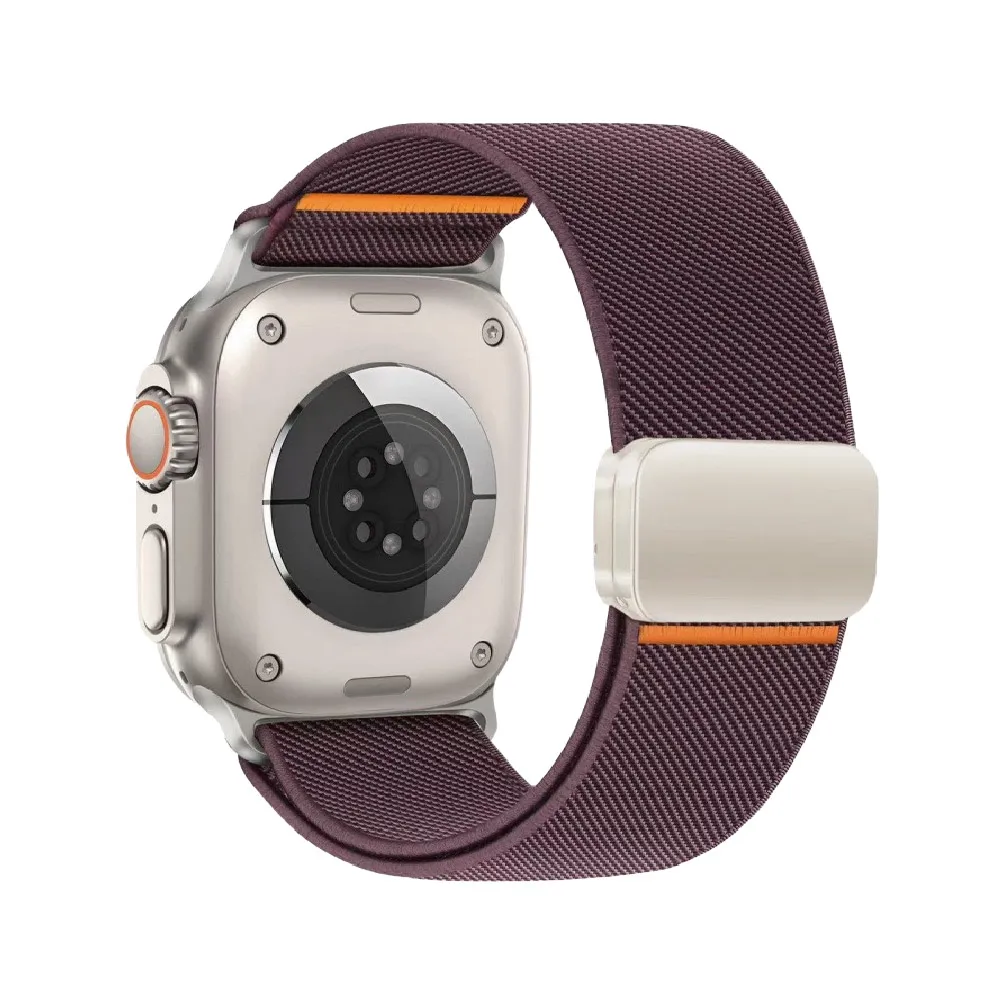 Nylonschlaufe für Apple Watch Ultra 2 Band 49 mm 44 mm 46 mm 42 mm 45 mm Magnetarmband Correa IWatch Serie 10 9 8 7 6 5 3 SE-Armbänder