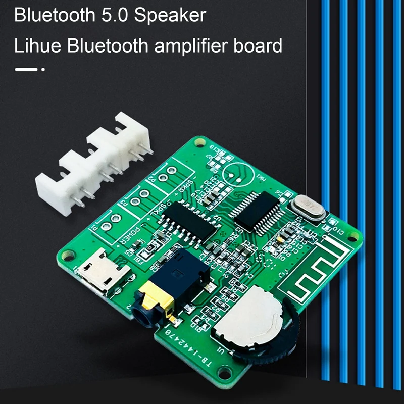 Stereo Bluetooth 3W 5W Power Amplifier Board PAM8406 Digital Power Amplifier Module DIY Bluetooth 5.0 Speaker