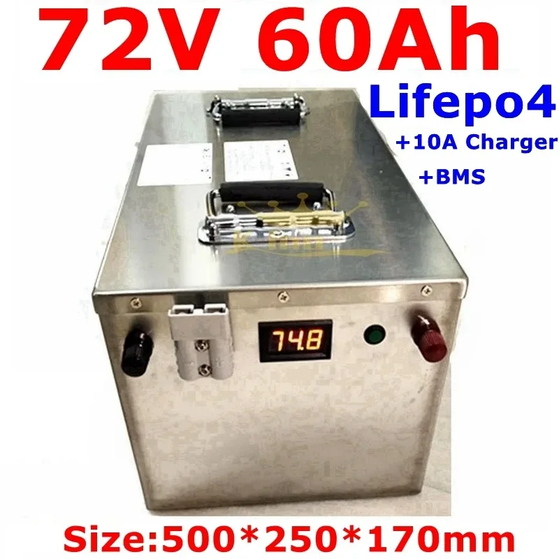 

Lifepo4 72 В 60 Ач не 80 Ач 100 Ач литиевая батарея с Bms 24S для мотоцикла 3000 Вт 4000 Вт Ebike Gem Car + зарядное устройство 10 А
