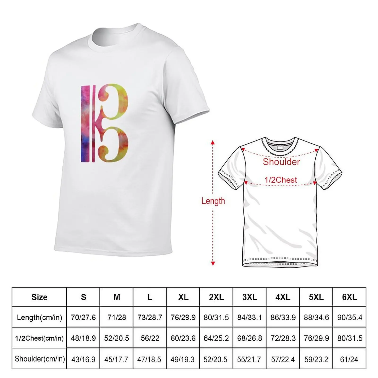 Alto clef T-Shirt Clothing plus size tops men clothes