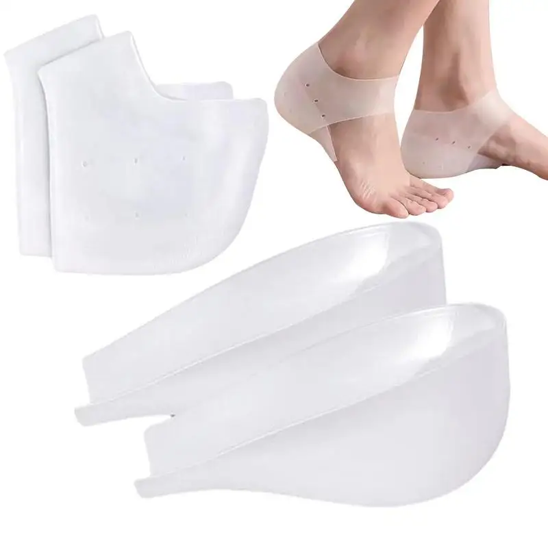 Height Increasing Insoles Silicone Shoe Lifts Heels Lift Inserts Heel Pads Invisible Shoe Insoles for Men and Women