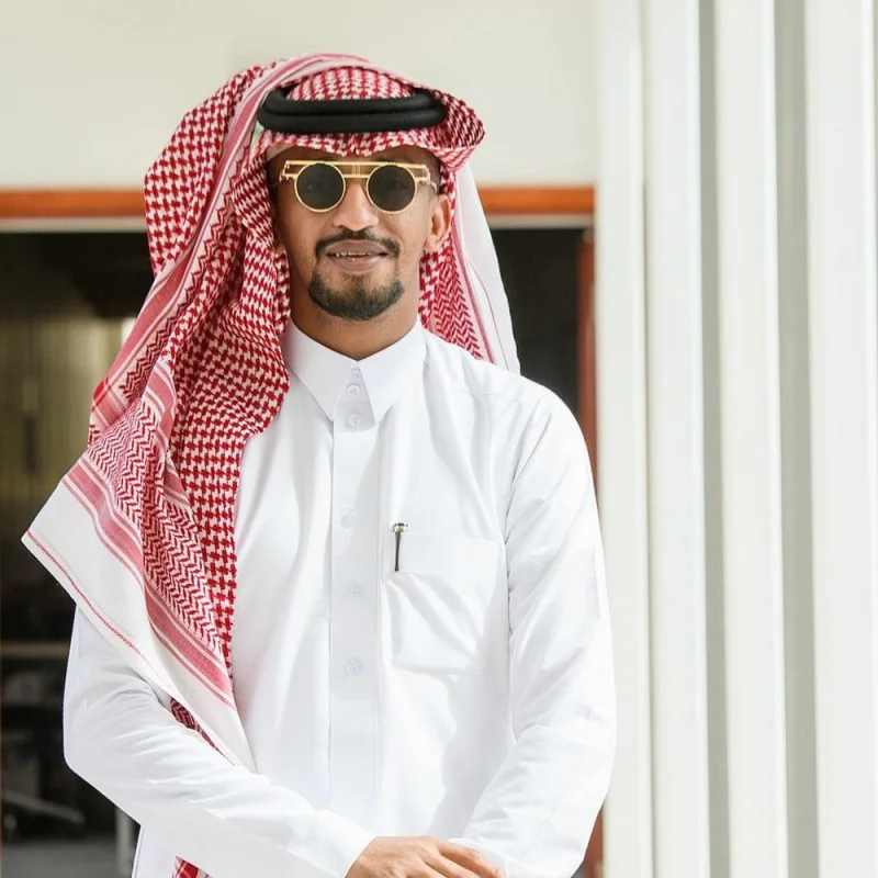 Arabian Dubai Saudi Men's Turban Hats Ethnic Style Middle Eastern Large Size Square Scarf 130*130cm