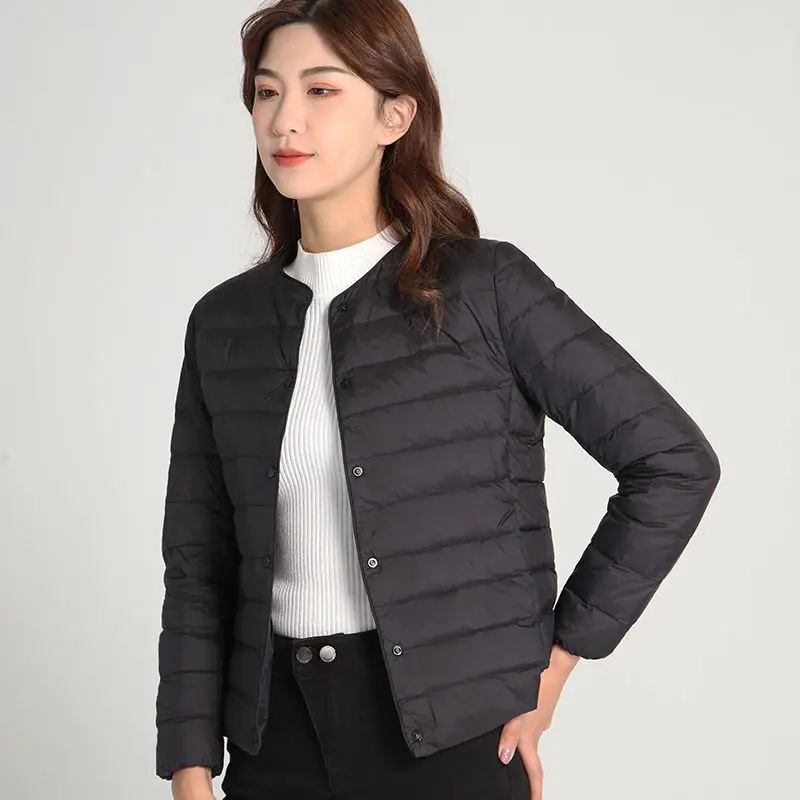 Chaqueta de plumón de pato blanco para mujer, abrigo cálido, ultraligera Parka, a prueba de viento, nueva marca, 90%, otoño e invierno, 2022