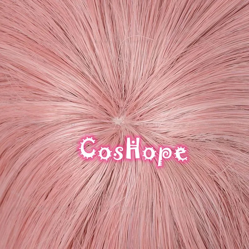 Peluca de Cosplay Enoshima Junko con coletas, peluca rosa, pelucas de Cosplay de Anime, pelucas sintéticas resistentes al calor de Anime