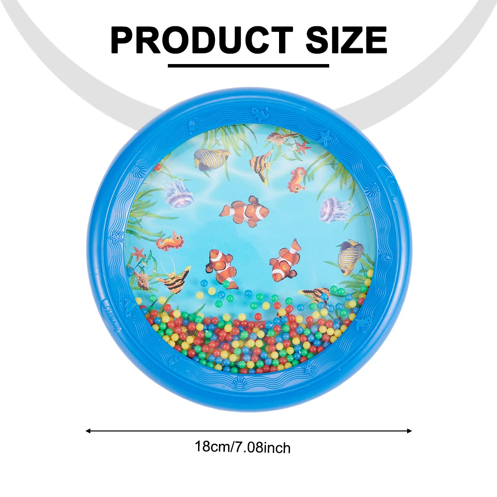 1 قطعة موجة البحر الصوت حبة طبل قرع آلة تعليمية موسيقية اللعب موجة البحر طبل الأجزاء الموسيقية التعليمية #3