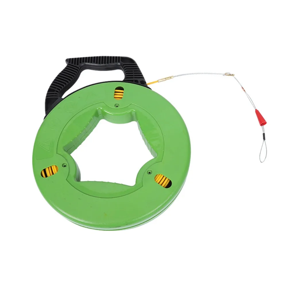 

Guide Spring Cable Pulling Aid Durable Anti-Corrosion Pull Wire Retracting Ergonomic Handle Data Cabling Cable Puller