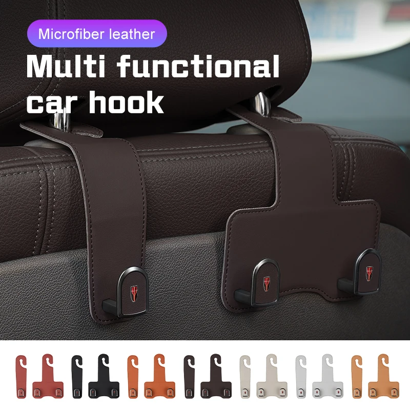 

2026 New Microfiber Leather Car Seat Hook For Hongqi H5 H9 HS5 Shockproof Headrest Mount Auto Accessories