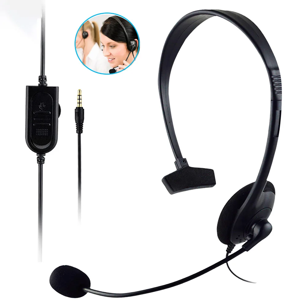 

3.5mm Wired HD Sound Headphones Over Ear Headset Bass HiFi Music Stereo Microphone Earphones Adjustable Headset For PC MP3 Phone