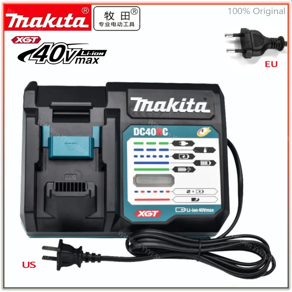 

DC40RA original Makita 40V Max XGT fast optimized charger digital display 40V Lithium ion battery charger dual fan design DC40RC