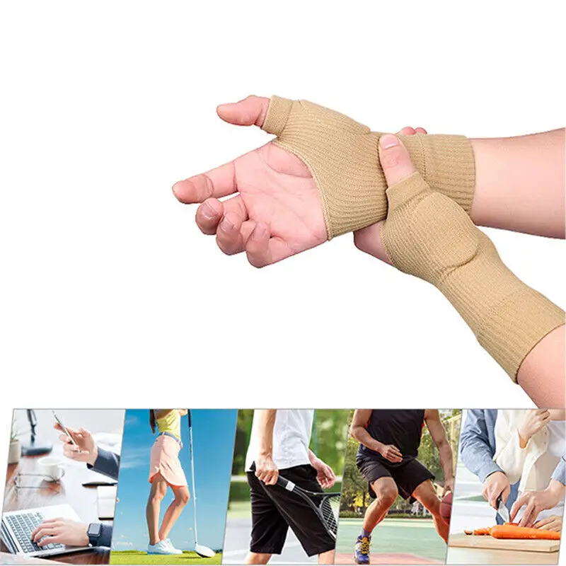 2pcs Wrist Thumb Support Elastic Breathable Bandage Stabiliser For Tenosynovitis Hand Brace Basal Joint Wrist Protector Gloves