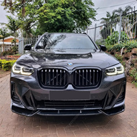 MT Style Front Bumper Splitter Lip Spoiler Diffuser For BMW X3 G01 X4 G02 iX3 G08 M Sport M40i M40d 2021-2024 Bodykits Tuning