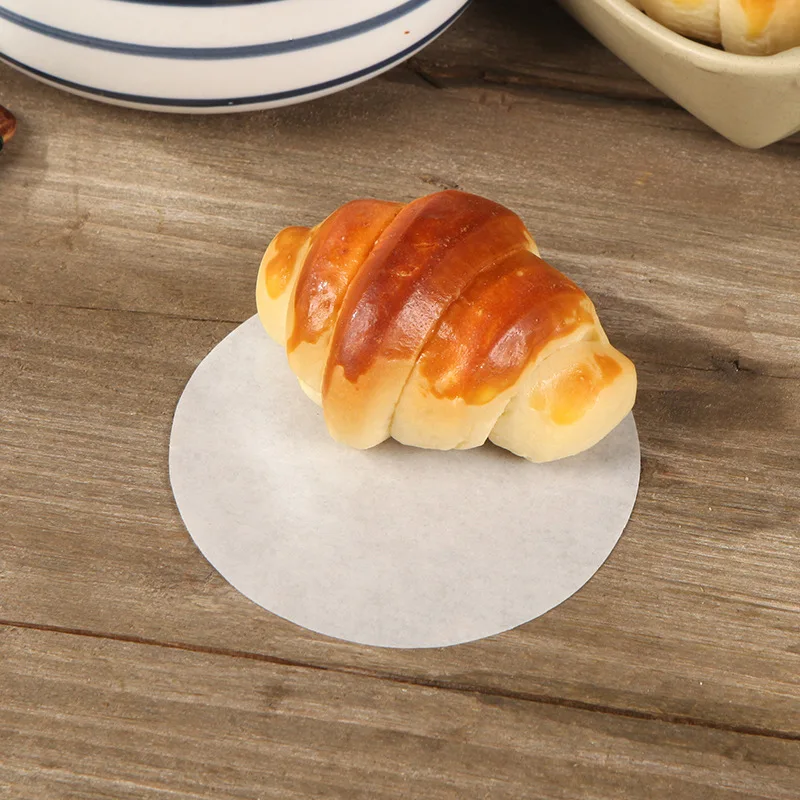 100pcs Round Baking Paper Wax Paper Sheets for Burger Press Non Stick Oil Proof Baking Paper Cake Baking Patty Separator Paper image 3