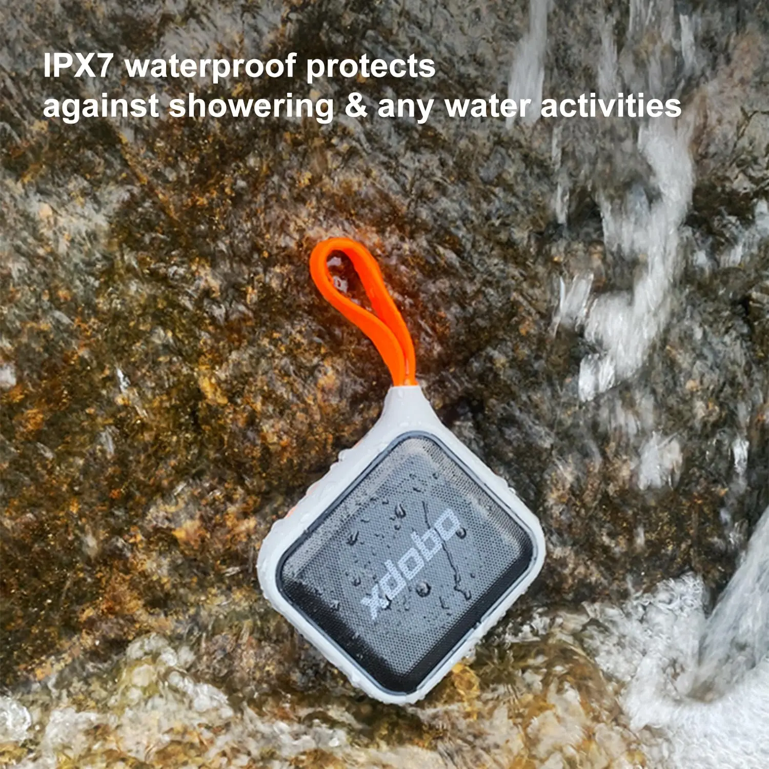 Xdobo 12W Portable Bluetooth Speaker, IPX7 Waterproof , TWS Pairing, Bluetooth 5.3, TF Card Support for Camping, Hiking, Travel