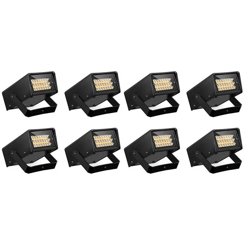 

Светодиодные стробоскопы AB41-8, 8 штук, яркие мини-светильники для вечеринок с регулируемой скоростью мигания для сцены и мероприятий