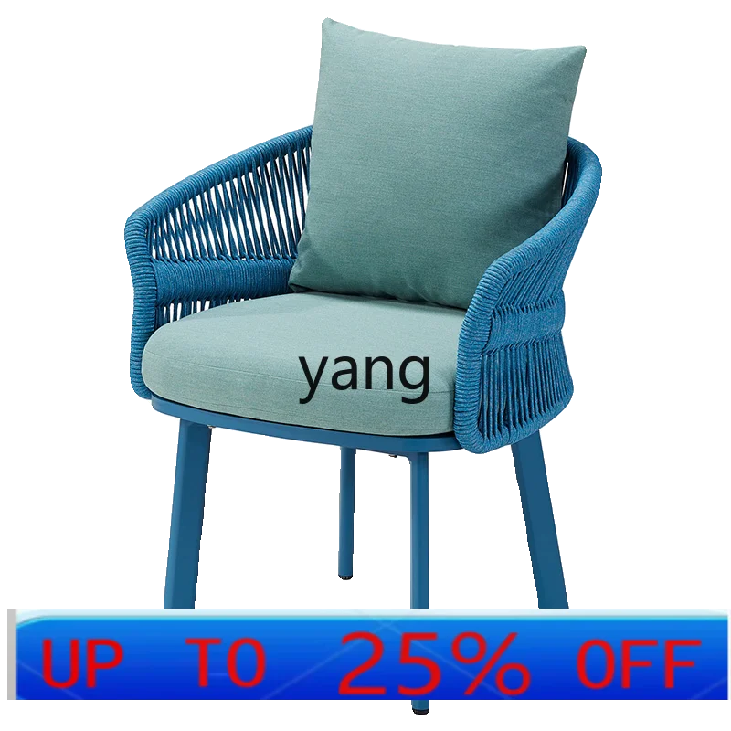 

YJQ outdoor tables and chairs courtyard rain and sun protection creative rattan chair combination furniture