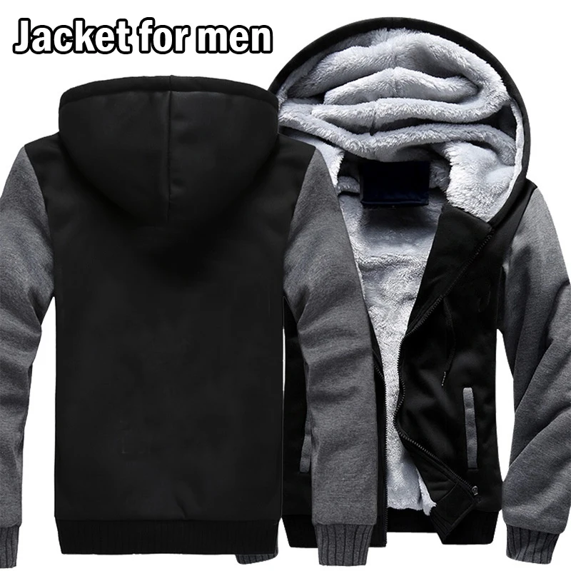 

Men's JacketWinter Jackets for Men Fleece Long Sleeve Coat Man Casual Hoodies Streetwear Men's Coats