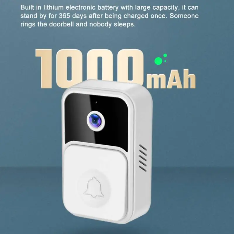 Tuya Smart Home WiFi Wireless HD IR Night Vision Video Doorbell V9 Phone DoorBell Battery Powered Security Protection
