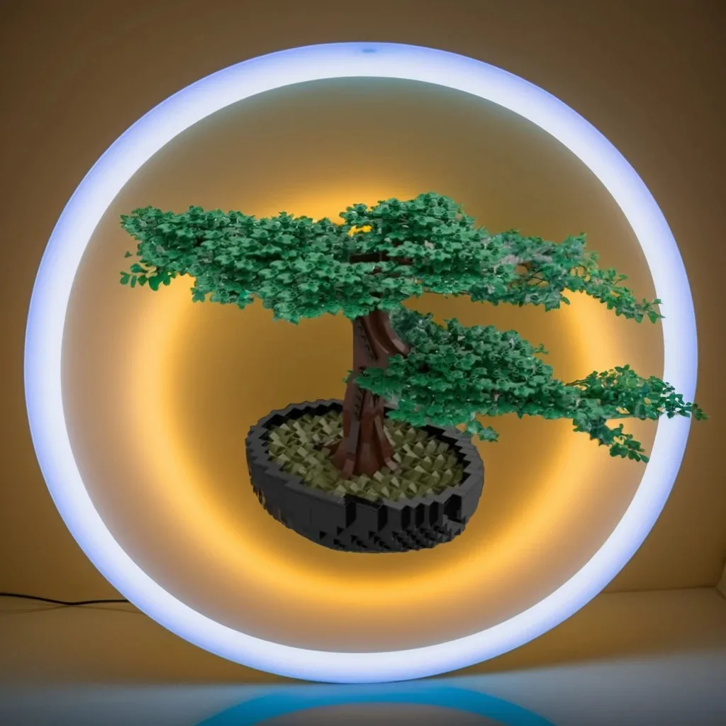 

1008pcs MOC Zen Bonsai Tree Miniature Plant Building Blocks Creative Desktop Decor DIY Model Building Blocks Birthday Toys Gift