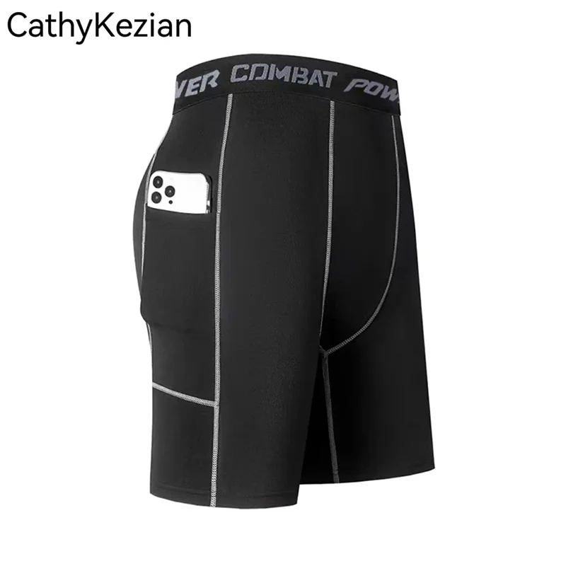 

3pcs/Set Men's Sports Training Tight Shorts Printed Trousers Fitness Basketball Running Cycling Bottoms Elastic Trousers Boxers