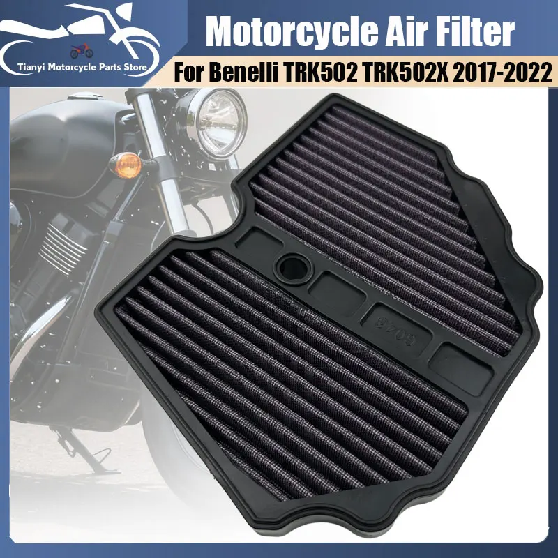 

Впускной воздушный фильтр мотоцикла для Benelli TRK 502 TRK502 TRK502X 2017-2022, воздушный фильтр мотоцикла, элемент двигателя