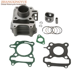 Scooter 37mm Cylinder Kit For Peugeot Vivacity 50 Speedfight 3 Kisbee 50cc 4-Stroke XS1P37QMA Engine Parts