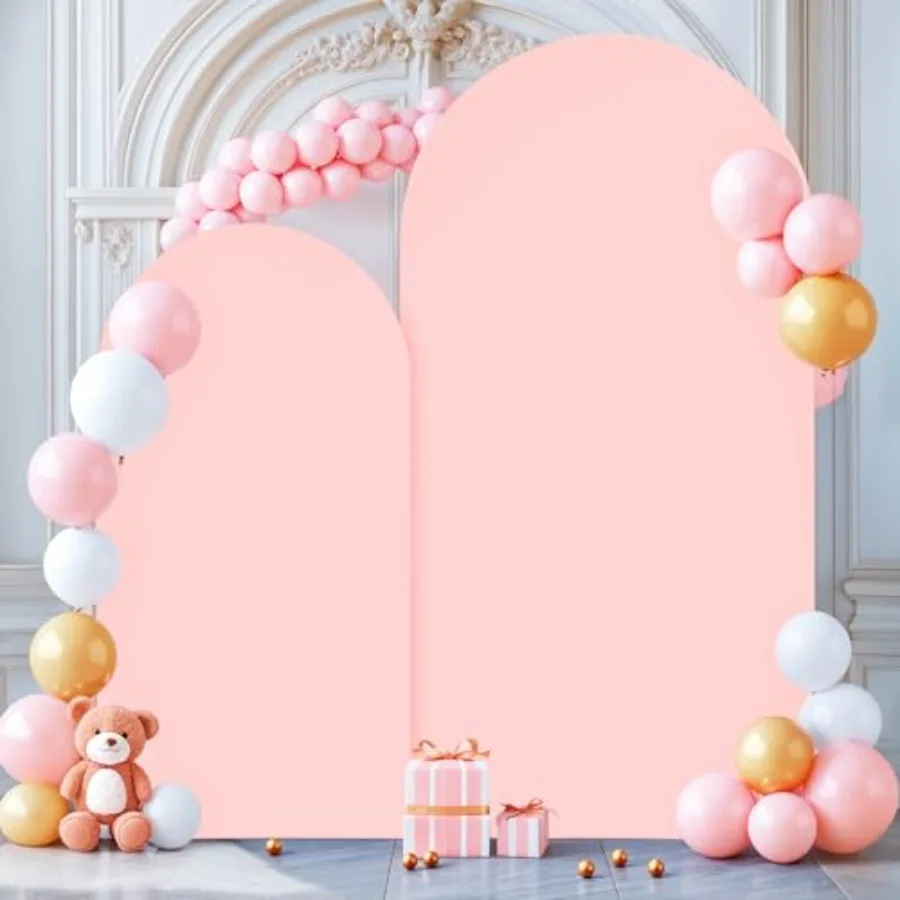 

Защитные чехлы для арки с розой, 7,2 фута, 6 футов, спандекс, пристроенные чехлы для свадебной арки, круглый верх, эластичный фон Chiara с аркой, бухта