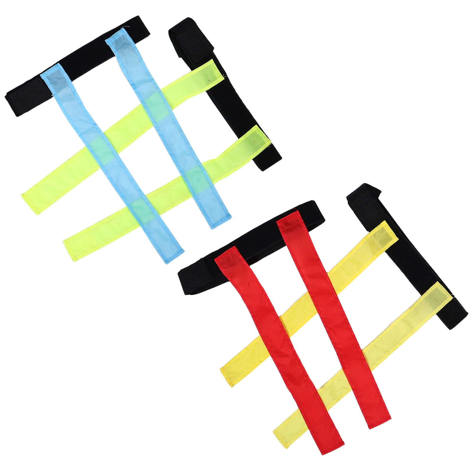 4 قطع من أحزمة كرة القدم بعلم الرجبي، أحزمة خصر كرة القدم خفيفة الوزن، فريق رياضي خارجي لتدريب الشباب