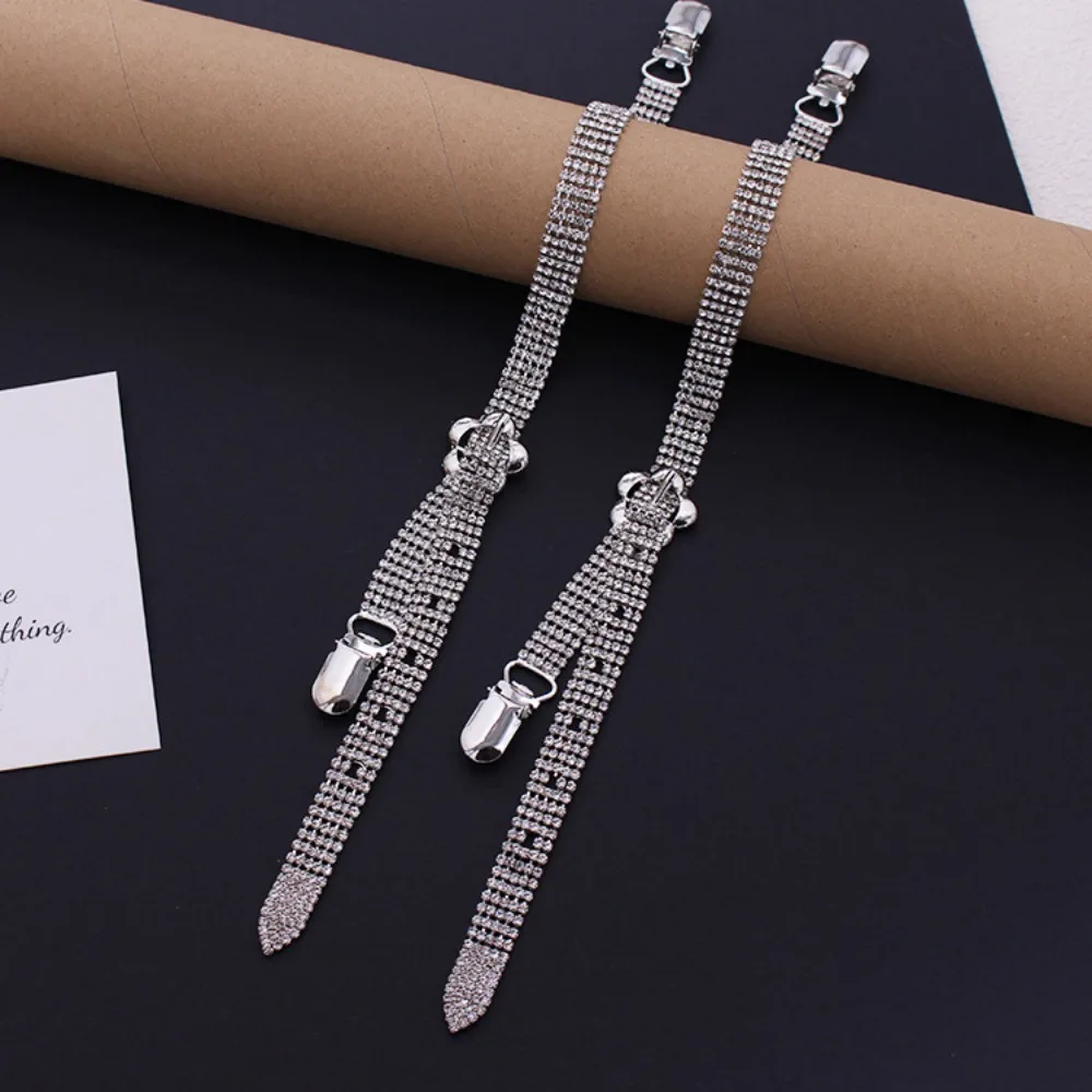 New Removable Bra Straps Anti-slip Adjustable Shoulder Straps Rhinstone Decorative Shoulder Belts Party