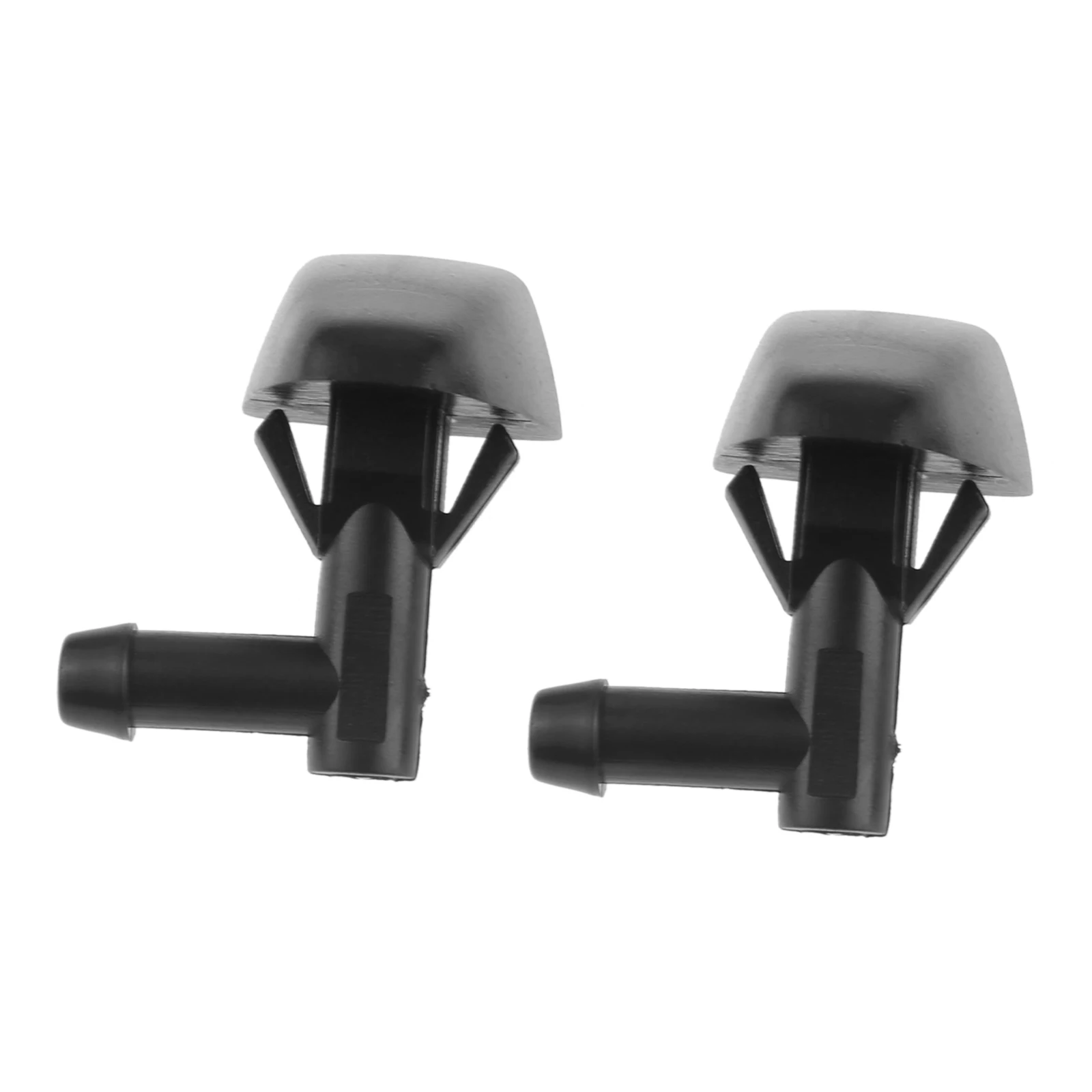 1Pair Car Windshield Wiper Water Spray Jet Washer Nozzles 30655605 for Volvo C30 C70 S40 V40 V50 S70 V70 S80 XC70 Black Plastic