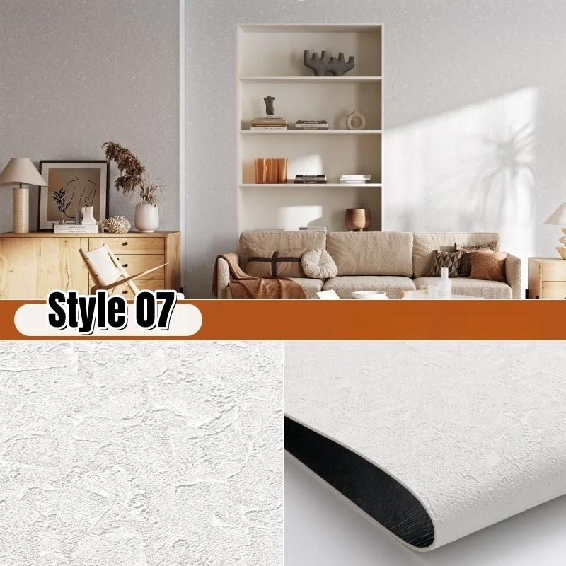 Zacht Imiteren Romeinse Travertijn Leisteen Wallpapers 3D Getextureerde Verdikking Wandpaneel Schaalbare Flexibele Zelfklevende Muurstickers