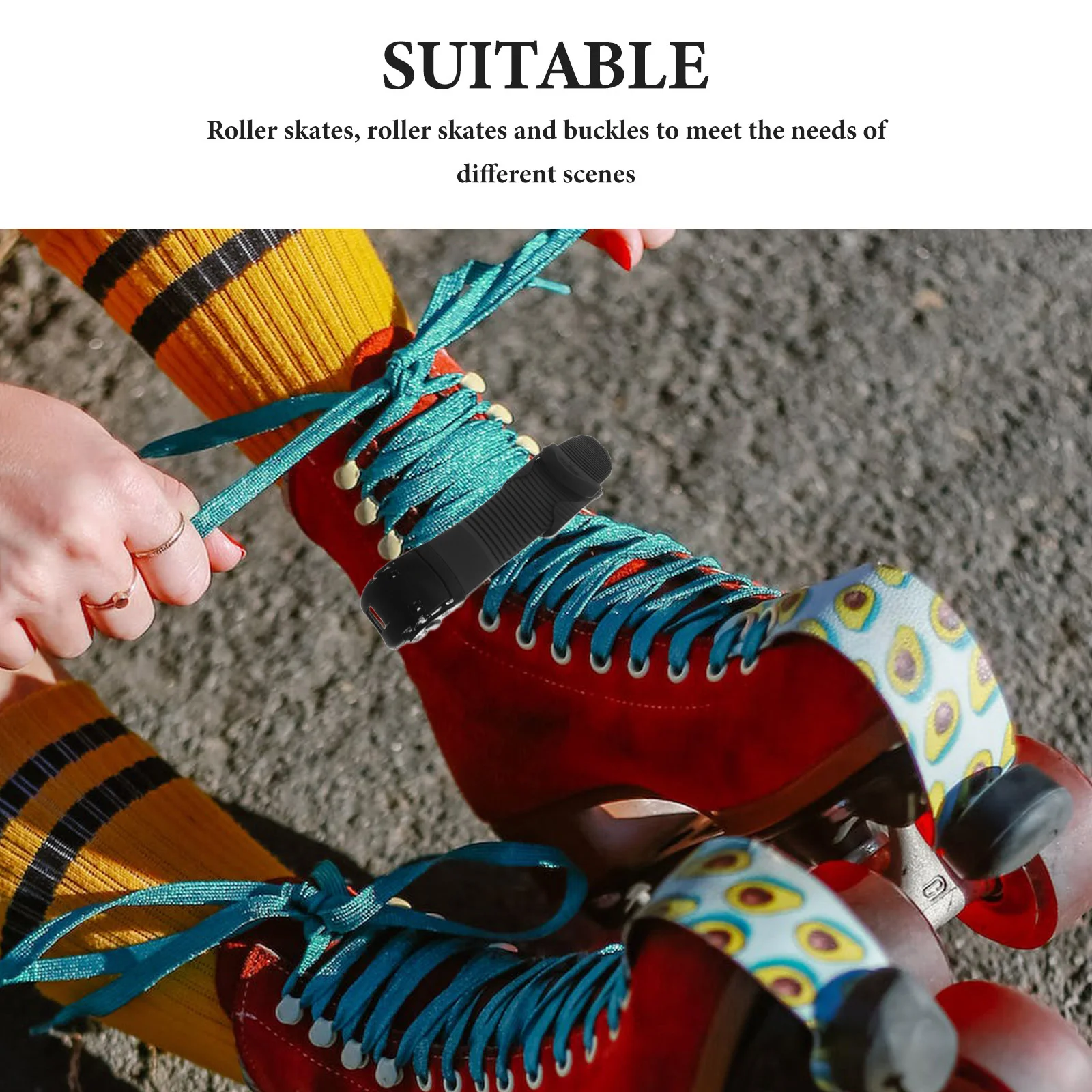 2 قطعة أحذية التزلج مشبك الأشرطة استبدال الأسطوانة تزلج الملحقات مادة البولي بروبيلين قوي الربط قابل للتعديل صالح لجميع الأعمار #6