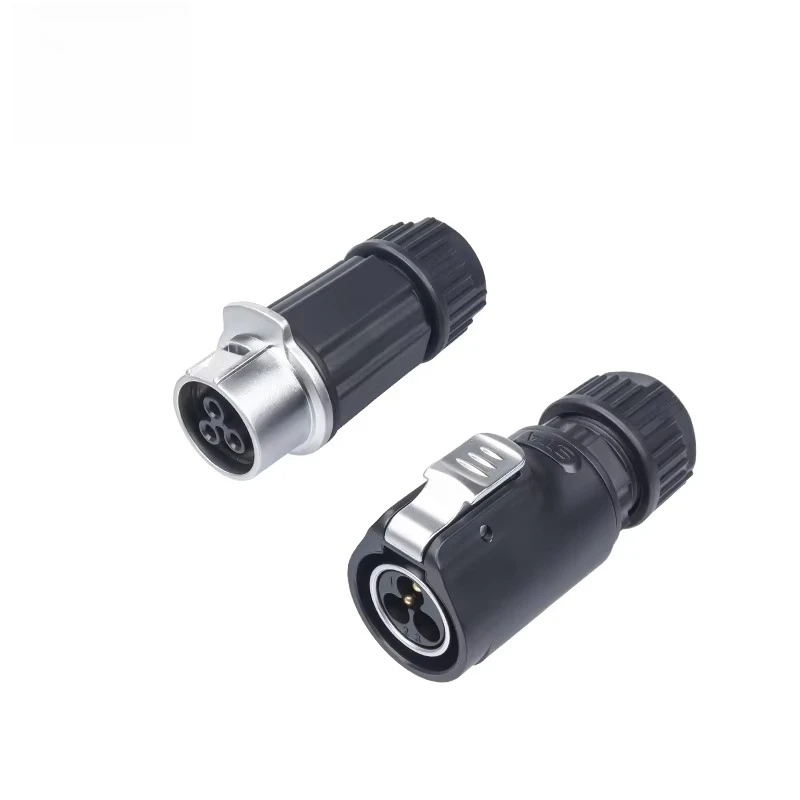 LP20 M20 Aviation Plug Docking Screw Wire 2/3/4Pin Quick Plug Welding Free Plastic Waterproof Circular Connector