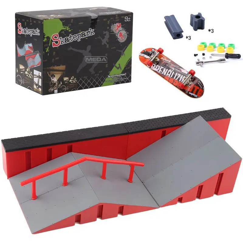 Finger skateboard scene DIY Mini Park slope Track Stairs Venue combination Children's indoor home toys Christmas birthday gift