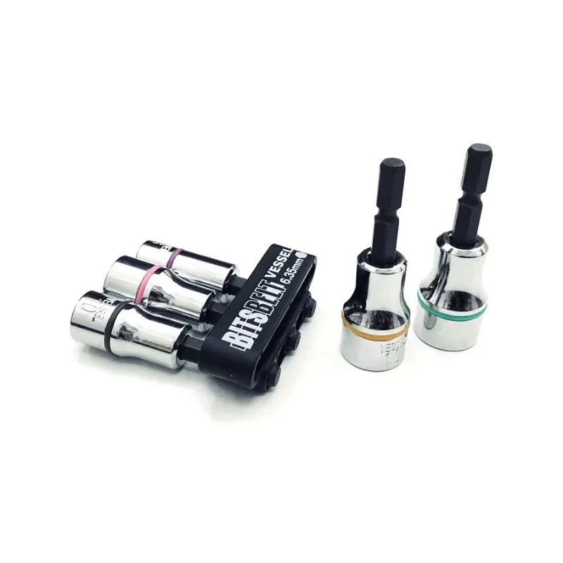 

VESSEL BW-70 5-Piece Hex Socket Set Socket Adapter Nut Wrench Drill Socket Nut Removal Tool Japanese Tools