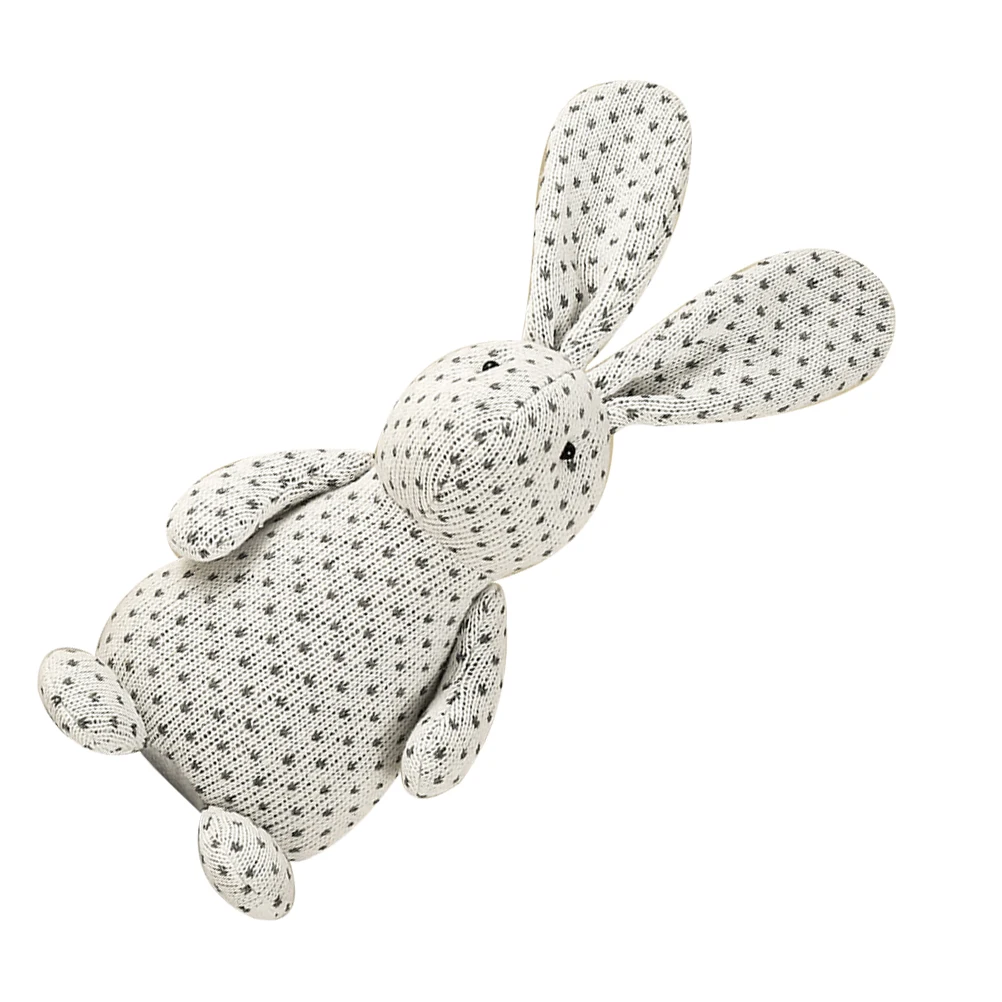 

Easter Bunny Ornament Cartoon Rabbit Decoration Desktop Shelf Bedside Soft Cloth Stuffed Animal For Spring Home Party