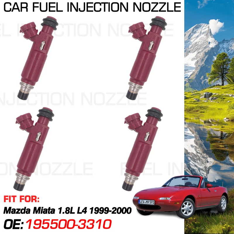 For Mazda MX-5 MX5 MX 5 NB Mazda MX-5 Miata Mazda Roadster 1999 2000 Accessories Car Fuel Injectors Nozzle Injection 195500-3310