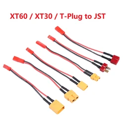 XT30 XT60 T spina maschio/femmina a connettore JST cavo adattatore di ricarica convertitore 22AWG per batteria Hobby RC modelli FPV RC