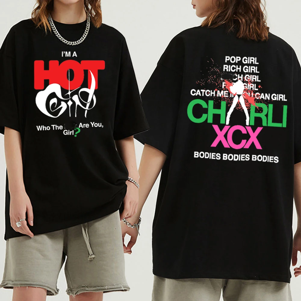 Charli XCX Hot Girl Music T-Shirt Charli XCX Fan Shirt Unisex Fashion Casual T-Shirts