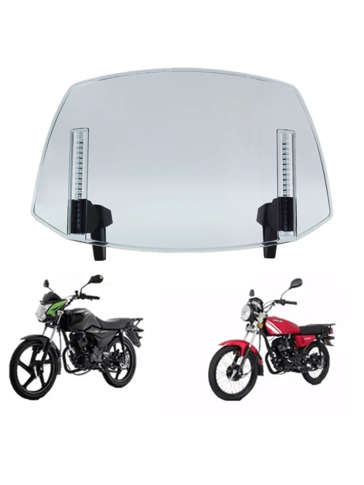 

Motorcycle Windshield Extension Windscreen Deflector Adjustable Clip-on Windshield Universal for Most Motorcycle Dirt Bikes
