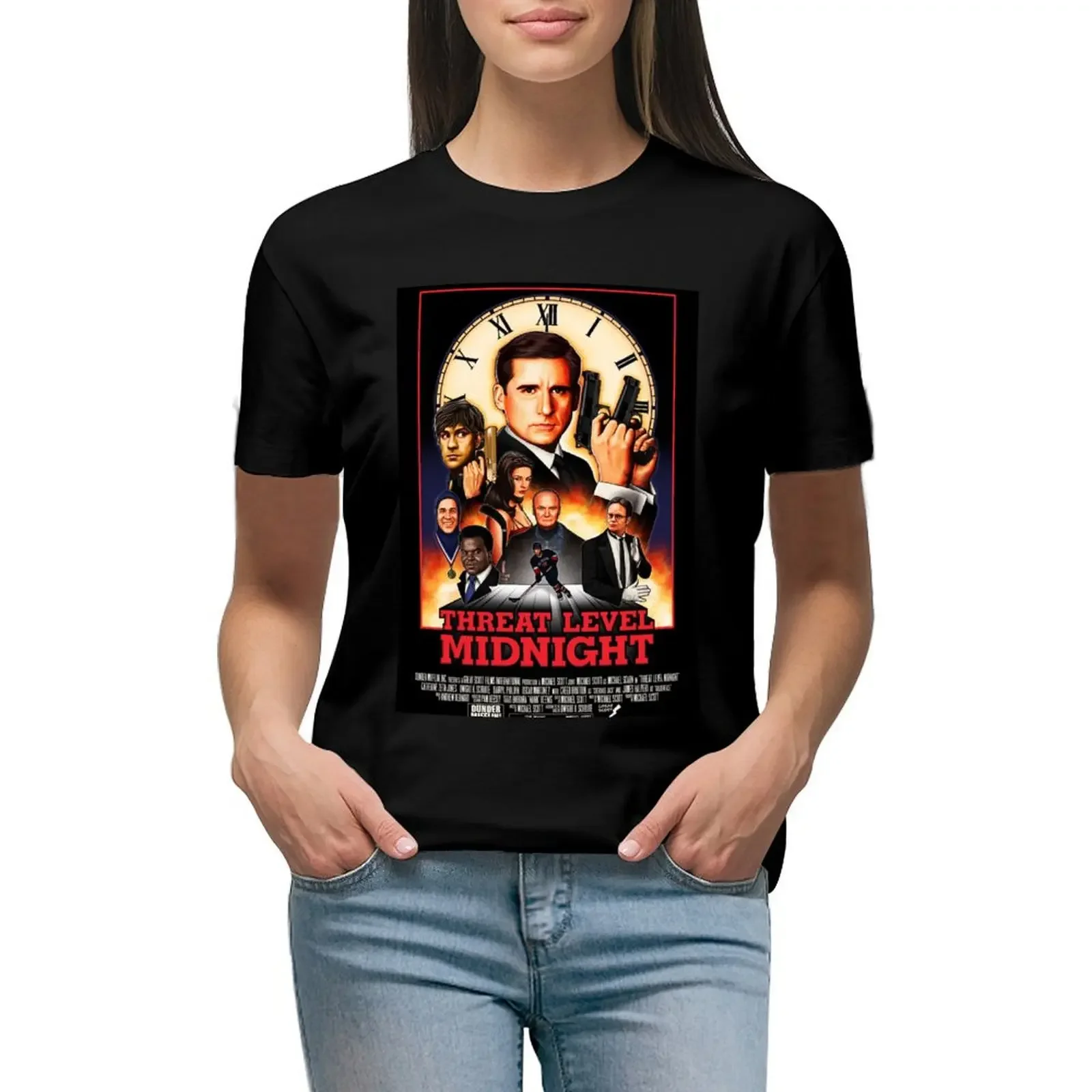 

THREAT LEVEL MIDNIGHT T-Shirt heavyweights Aesthetic clothing anime funny t shirts for Women graphic