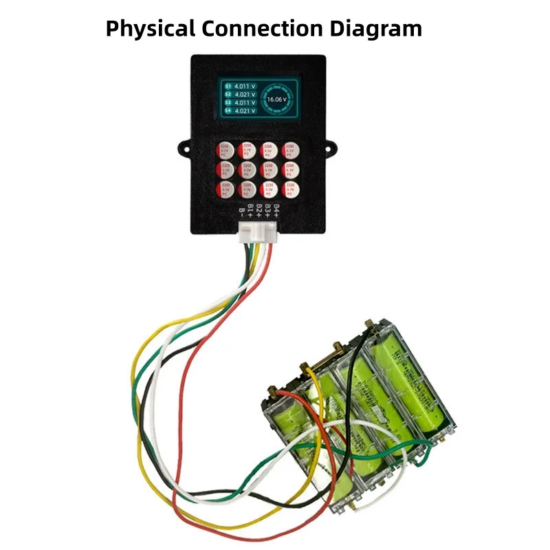 Equilibrador de ecualizador activo 5A 4S 5A portátil Lifepo4/Li ion/LTO batería energía Ccapacitor corriente equilibradora activa 0,1-5A 40A 50A