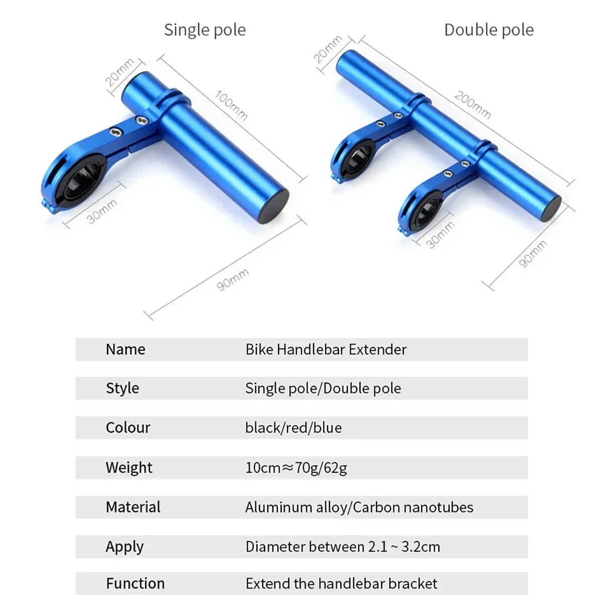 Bicycle Computer Mount Handlebar Extended Bracket Front light Extented Bar Flashlight adapter Rack MTB bike Accessories Parts