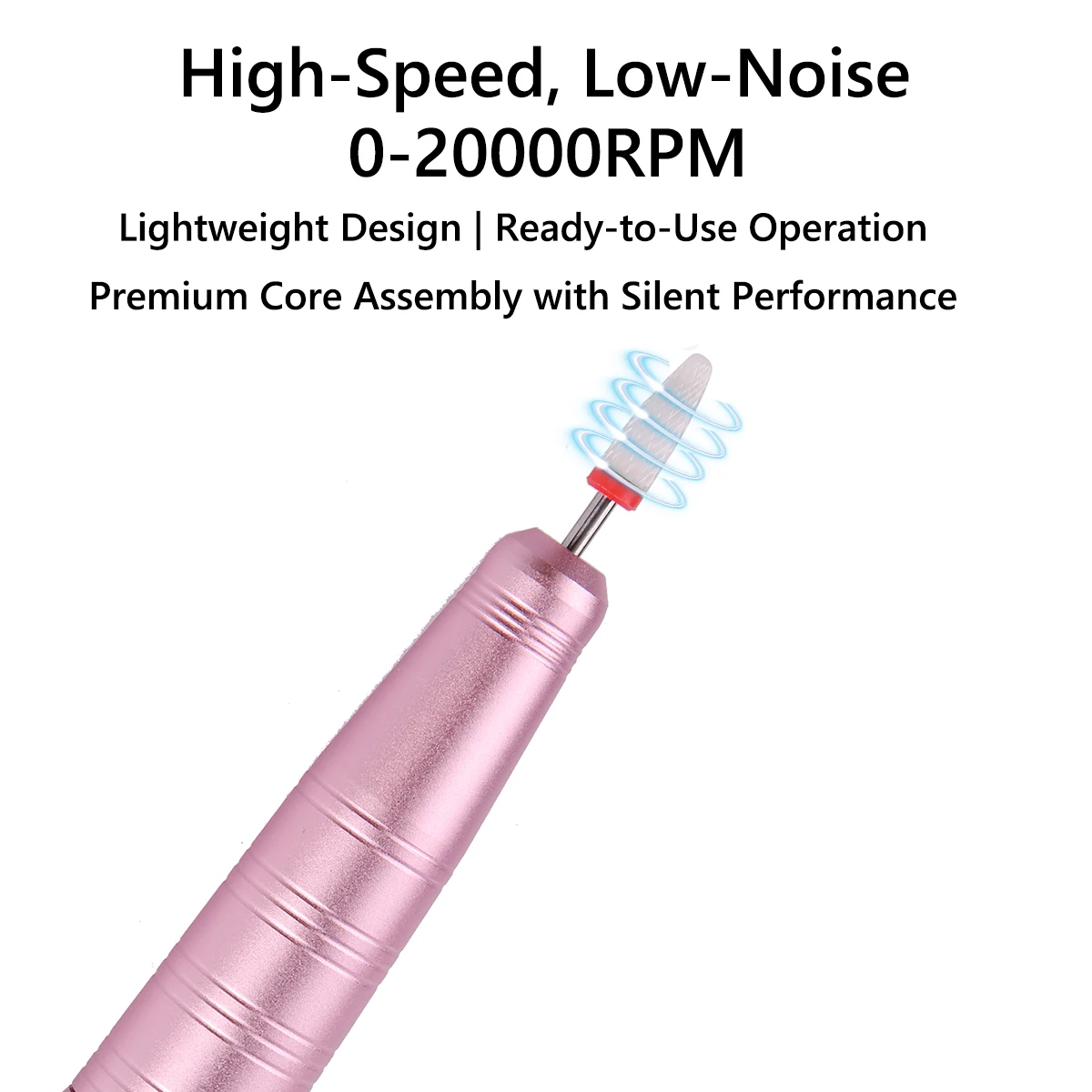 مبرد مثقاب أظافر لاسلكي احترافي لأظافر جل الأكريليك، مجموعة أدوات مثقاب أظافر محمولة لمجموعة أظافر مانيكير وباديكير #2
