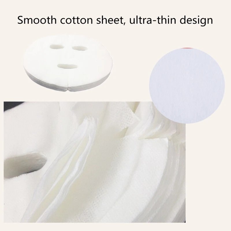 50/80/100 pçs máscaras faciais descartáveis ​​de papel não tecido máscaras faciais diy cosméticos para máscara cuidados da