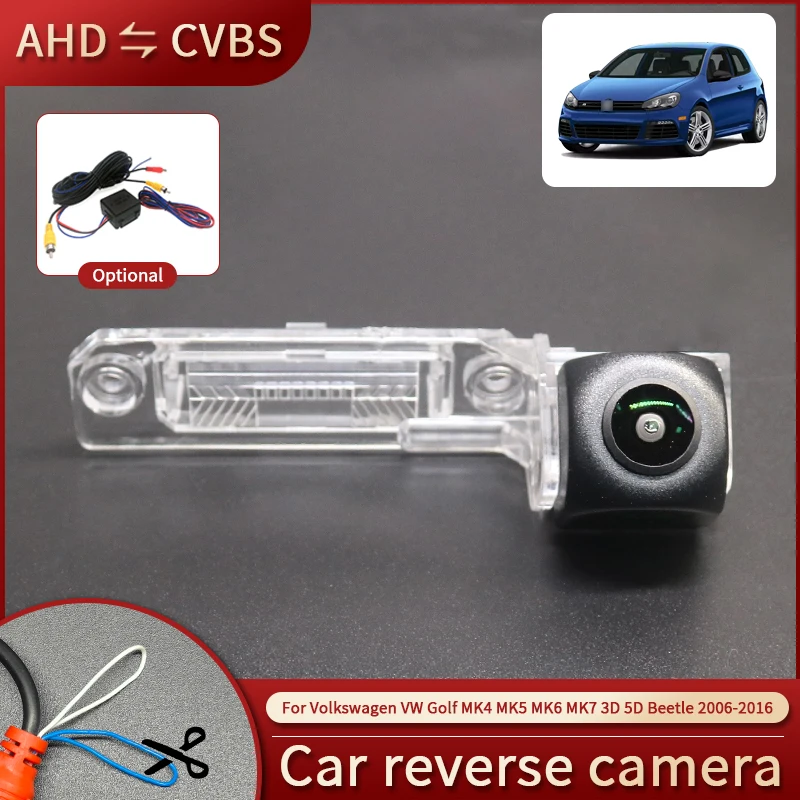AHD Waterproof Night Vision Car Rear view Reverse Camera For Volkswagen VW Golf MK4 MK5 MK6 MK7 3D 5D Beetle 2006-2016