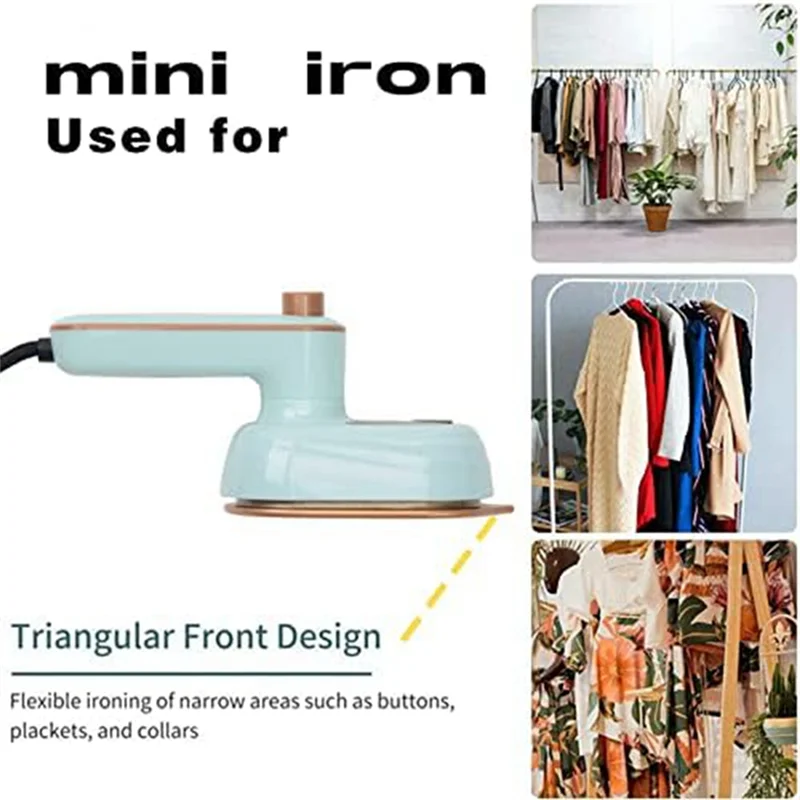 A26P Mini ferro da stiro a vapore ferro da viaggio ferro da stiro portatile a umido e asciutto casa viaggi d'affari con mini ferro da stiro a vapore facile da usare spina americana