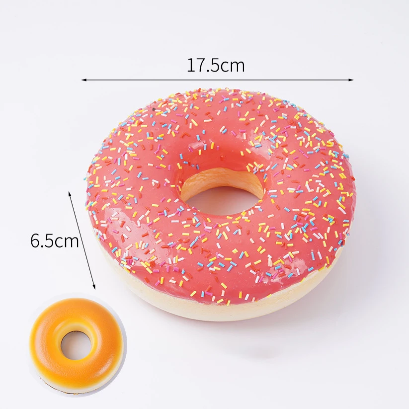 17 cm grote simulatie donuts nep taart model bakkerij etalage monster fotografie rekwisieten baby shower/bruiloft/kerst ornamenten