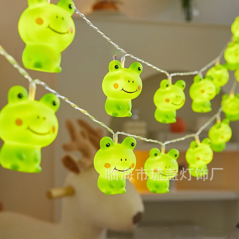 Belle corde di illuminazione in vinile a LED Animali dei cartoni animati String Light Decorazione della stanza dei bambini Oanaments per feste