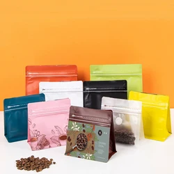 Custom Printed Coffee Tea Foil Sealed Bag Standing Zipper Waterproof Without Vale Port Polyester Film Mylar Bags