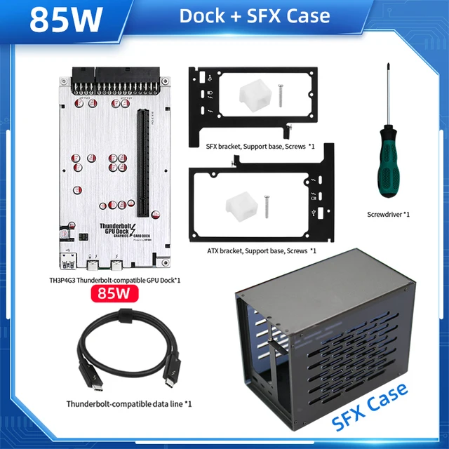 TH3P4G3 Thunderbolt 4 3 GPU Dock to PCIe Graphic Card for Laptop